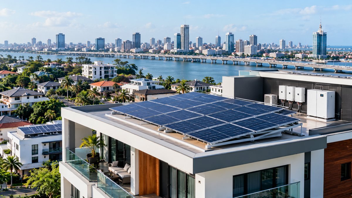 Lagos metropolitan residential solar installation